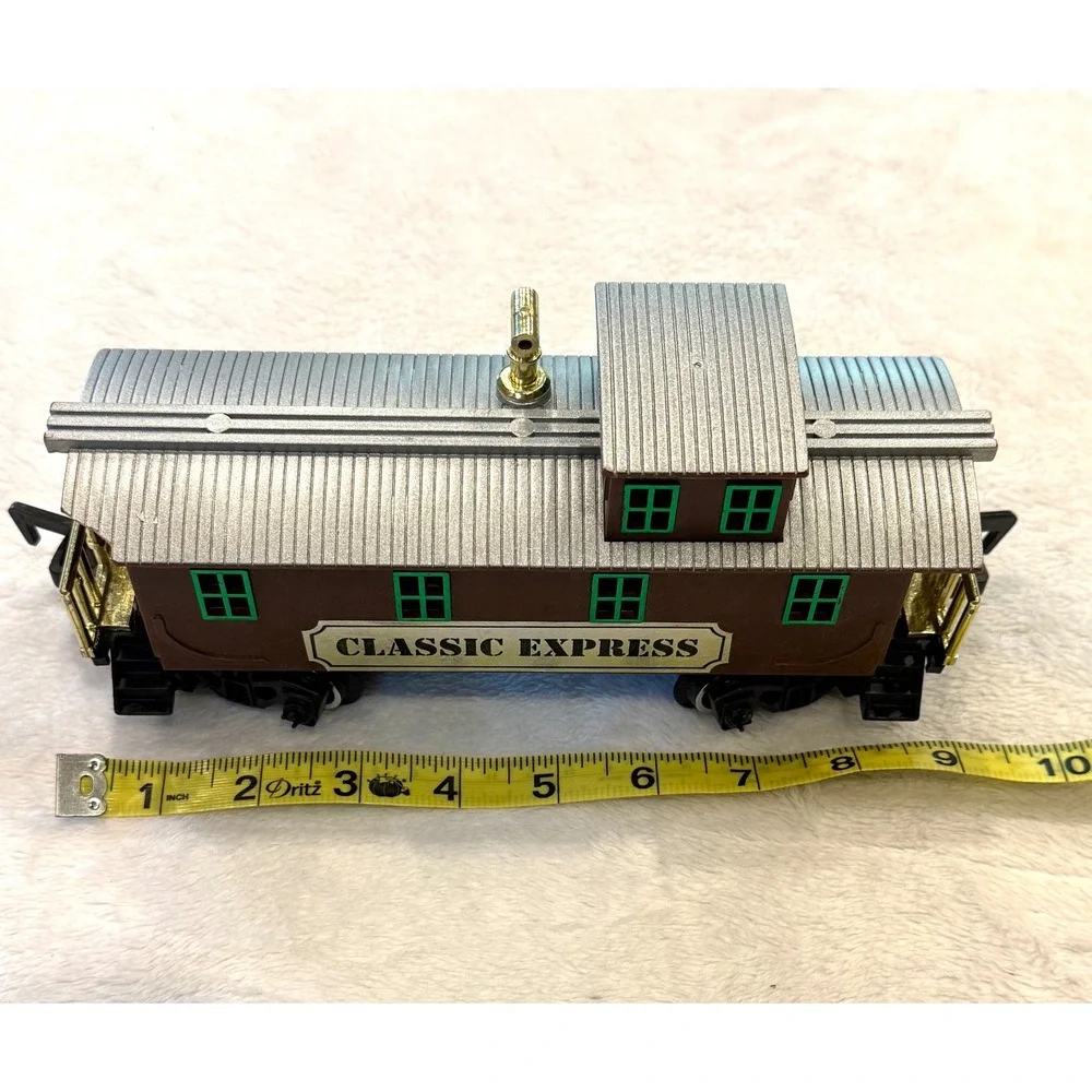 Toy State Classic Express Caboose Train Car Vintage 1992‎ Brown Green 8.5in